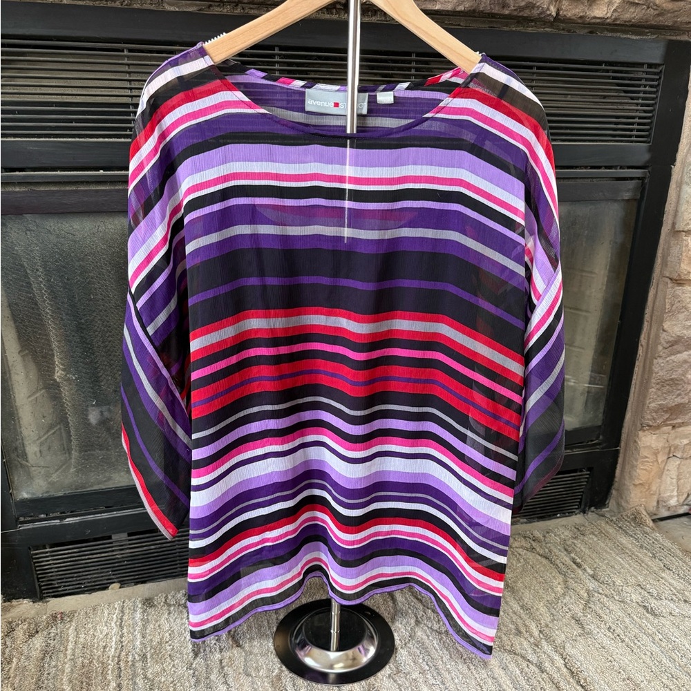 Women’s 2pc Striped Multicolor Women's Blouse